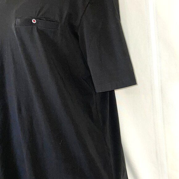 NWOT Men's Size XL Buttercloth® Solid Black Short Sleeve V-Neck T-Shirt - Picture 3 of 8